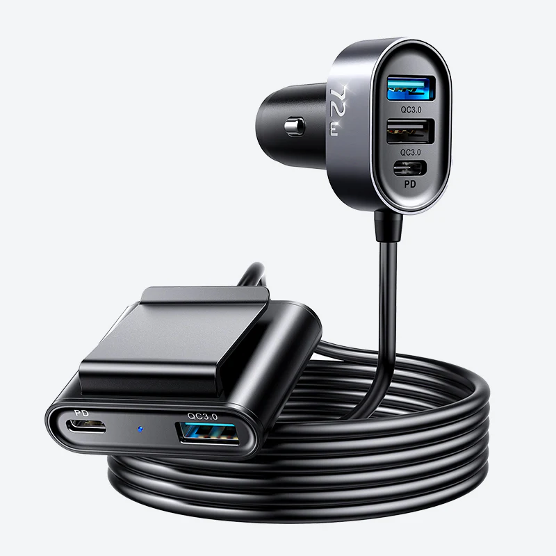 New Type-C Fast PD 78W Laptop Charger Qualcomm QC3.0 Car Charging USB