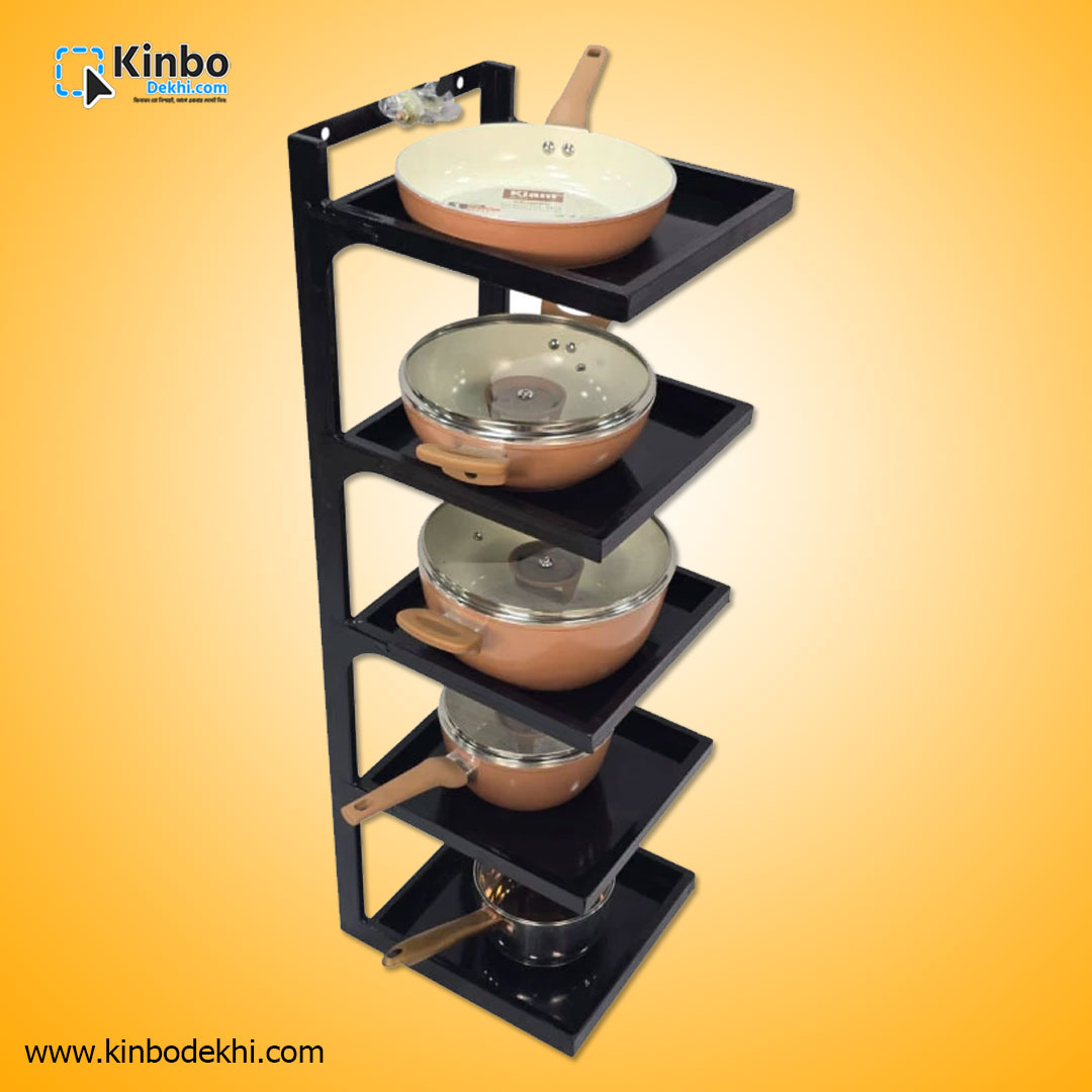 Kitchen Iron Storage Rack – Heavy Duty Multi-Layer Organizer