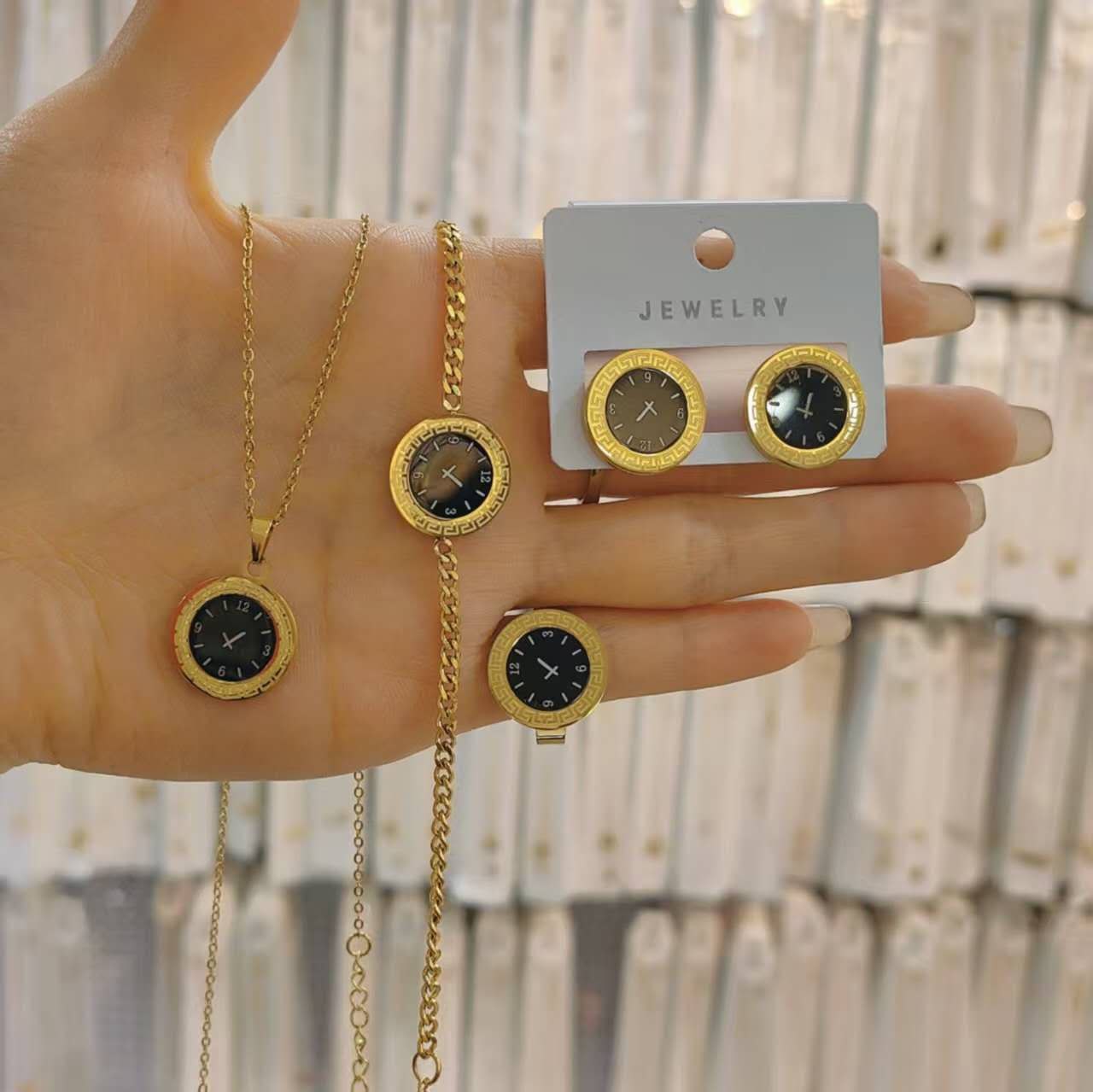 Luxury Display Combo Set – Watch | Handcuff | Earring | Ring | Necklace | Bracelet