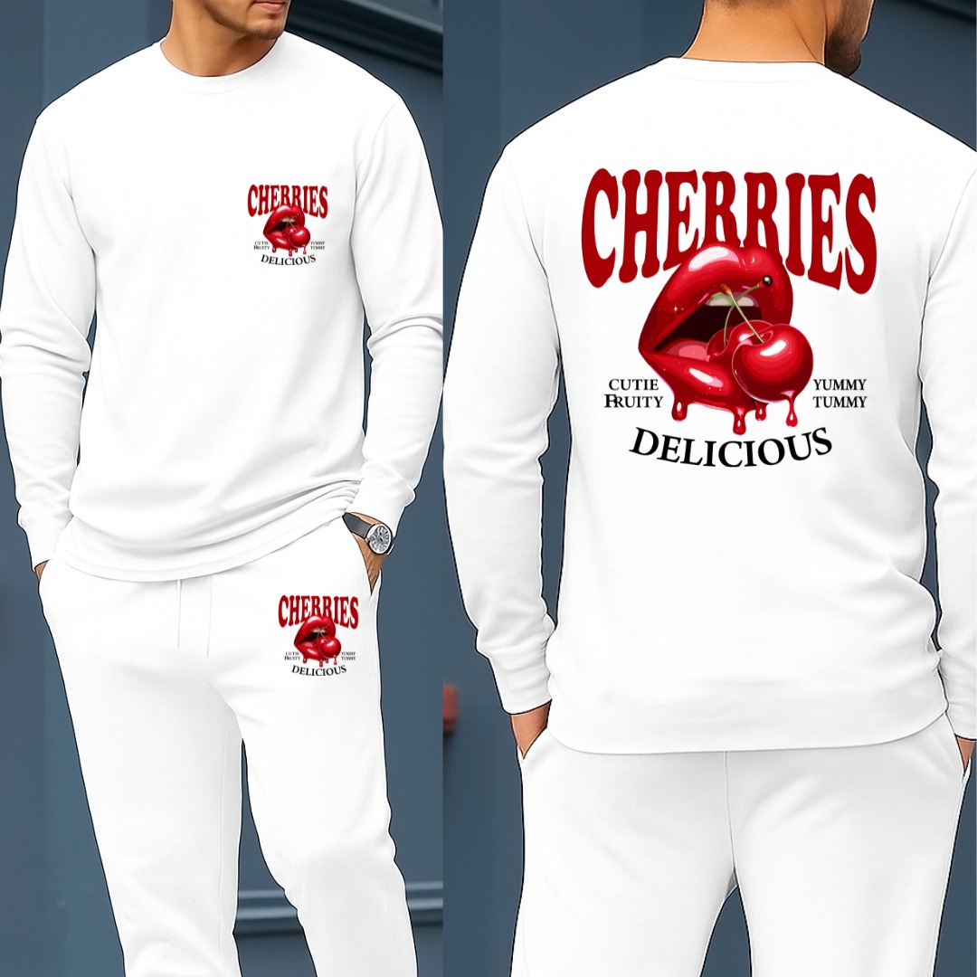 Long Sleeve Drop Shoulder Tshirt and Trouser Set